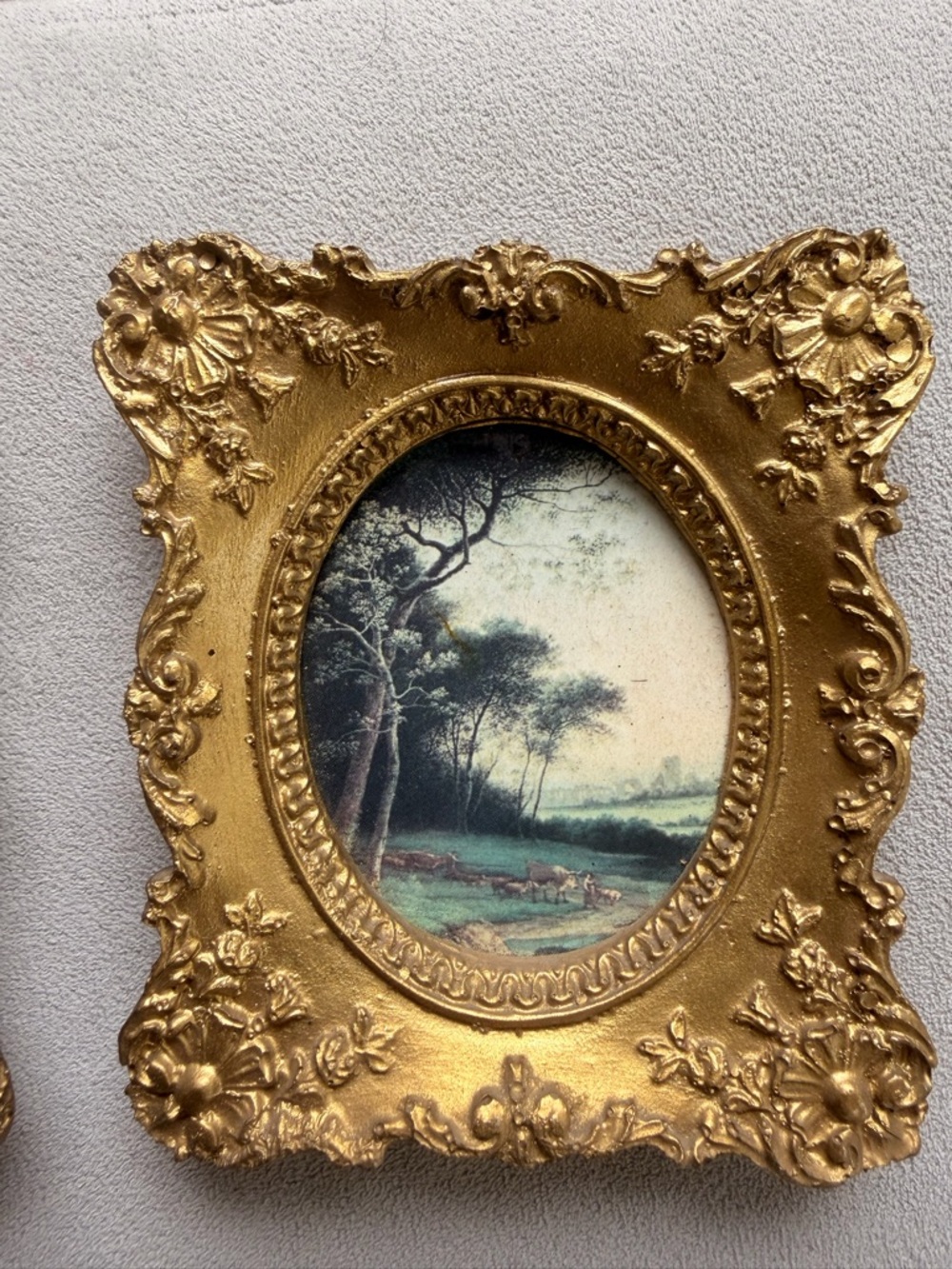 Antique Renaissance Wall Art - Gold  - Set of 3 - Picture 5 of 5